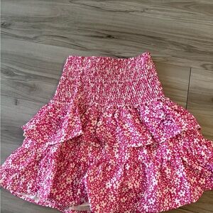 Pink Floral Women's Skort